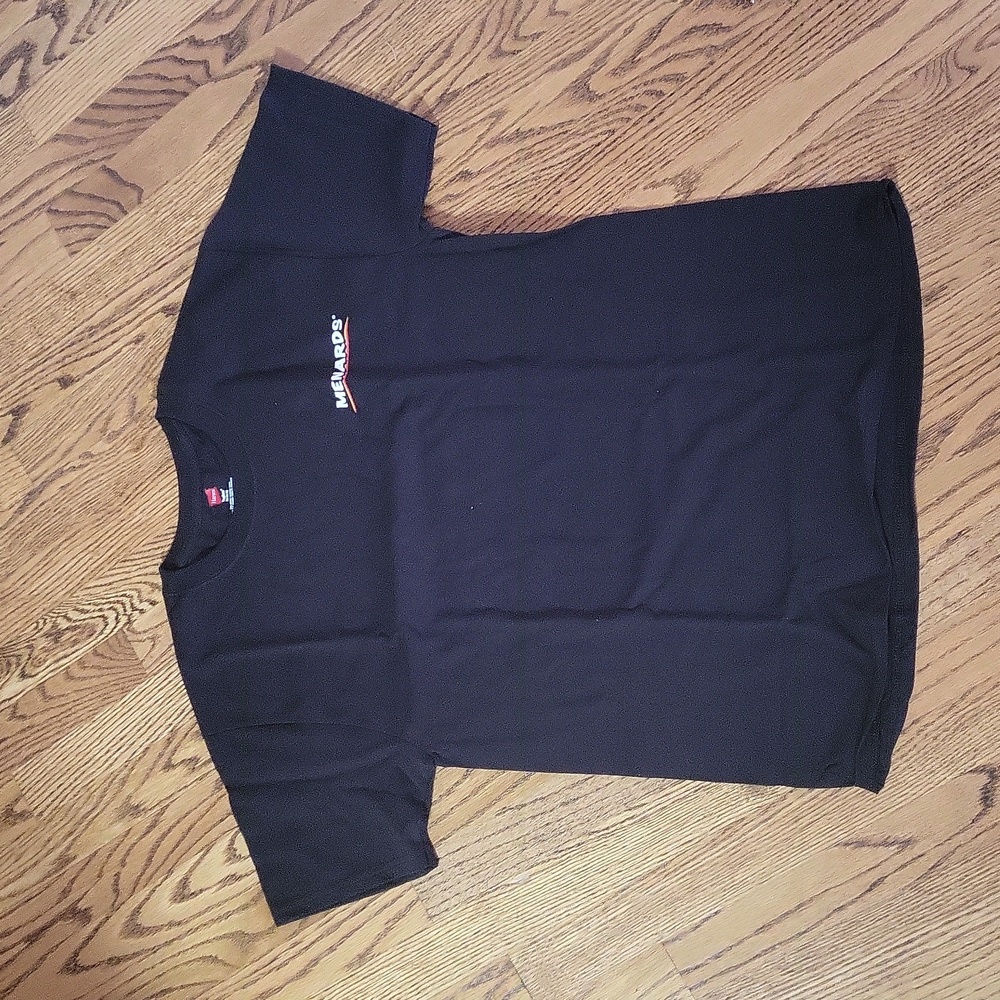 Hanes tagless size medium menards t shirt new w tags cotton blend black